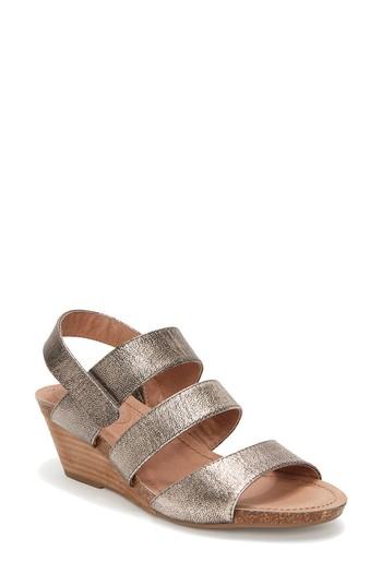 Women's Adam Tucker Tora Wedge Sandal .5 M - Black