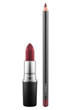 Mac Diva & Burgundy Lipstick & Lip Pencil Duo - Diva Red