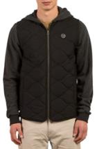 Men's Volcom Buster Hooded Puffer Jacket, Size - Black