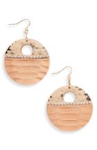 Women's Natasha Wood & Crystal Drop Earrings