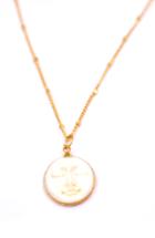 Women's Lux Divine Man In The Moon Pendant Necklace