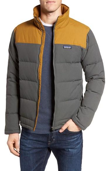 Men's Patagonia Bivy Water Repellent Down Jacket - Grey