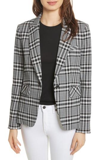 Women's Veronica Beard Ada Plaid Dickey Jacket - Blue