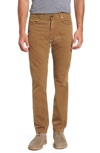 Men's Billy Reid Slim Straight Fit Corduroy Pants - Metallic