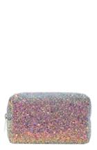 Skinnydip Purple Glitter Makeup Bag, Size - No Color