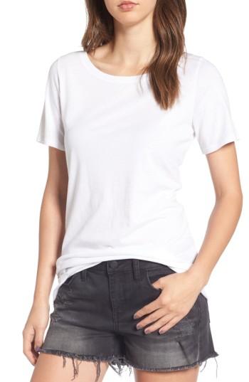 Women's Treasure & Bond Laced Back Tee, Size - White