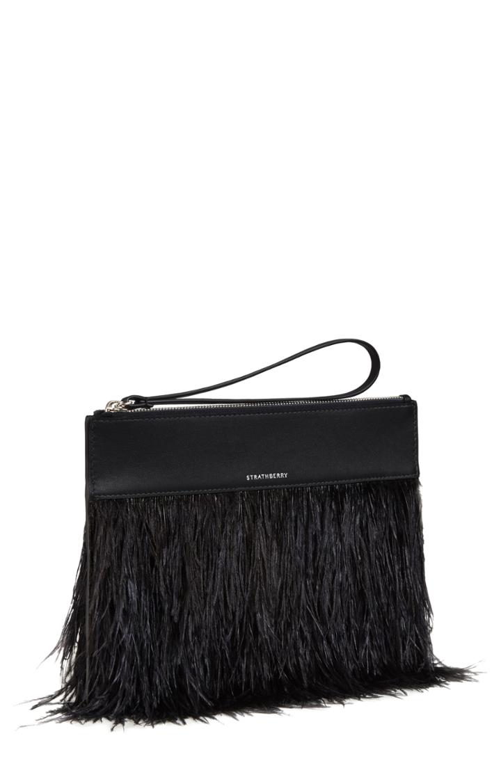 Strathberry Feather Wristlet Clutch -