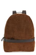 Men's Eleventy Leather Backpack - Brown