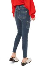 Women's Topshop Jamie Utility High Rise Skinny Jeans X 30 - Blue