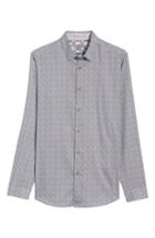 Men's Ted Baker London Lorrie Geo Print Sport Shirt (s) - Pink