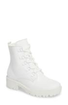 Women's Kendall + Kylie Military Boot M - White