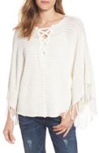 Women's Velvet By Graham & Spencer Fringe Trim Crochet Top