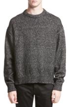 Men's Acne Studios Nole Melange Sweater - Black