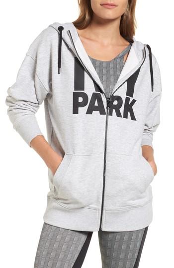 Women's Ivy Park Logo Zip Hoodie - Grey
