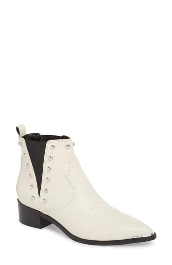Women's Marc Fisher D Yente Chelsea Boot, Size 5 M - White