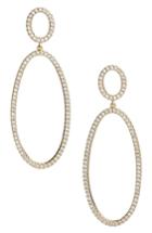 Women's Nordstrom Pave Circle & Oval Drop Earrings
