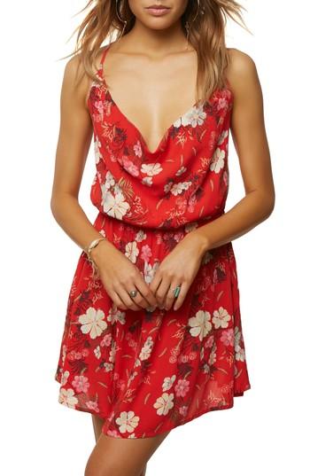Women's O'neill Ashby Cowl Neck Dress - Red