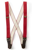 Men's Filson Tab Suspenders, Size - Red