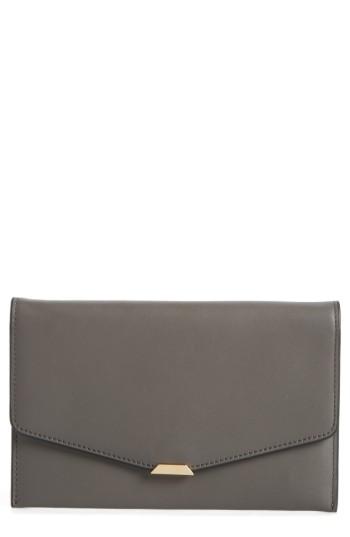 Women's Vince Camuto Ebert Leather Flap Wallet - Brown