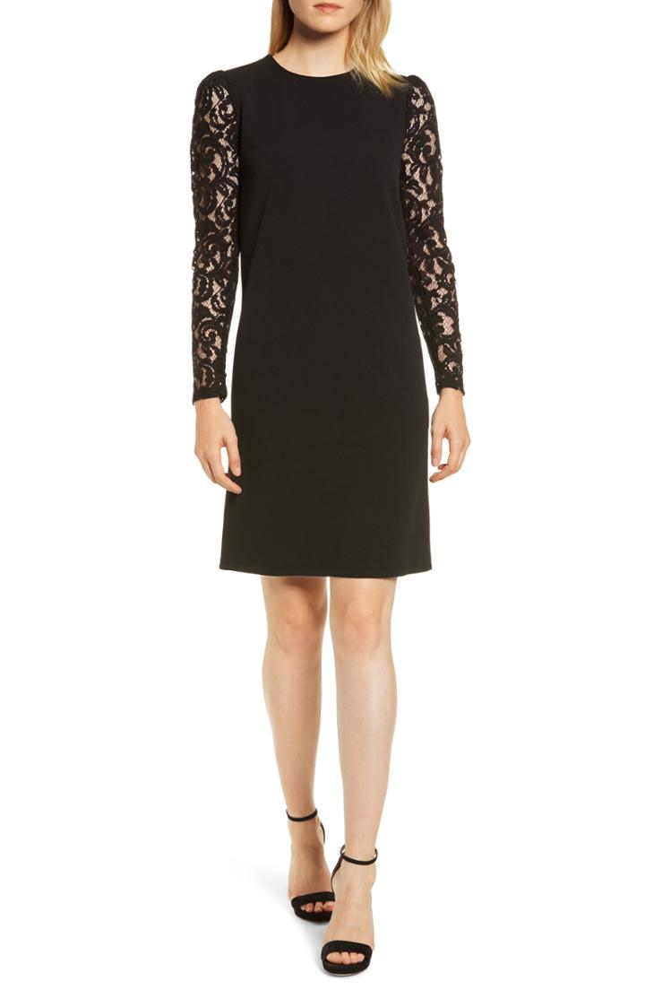 Women's Michael Michael Kors Lace Sleeve Shift Dress