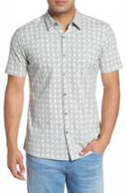 Men's Tori Richard Sea Crest Slim Fit Print Camp Shirt, Size - Grey