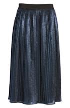 Women's Boss Miplisa Metallic Pleated Midi Skirt