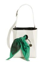 Calvin Klein 205w39nyc Small Bucket Bag With Bandana & Removable Pouch - White