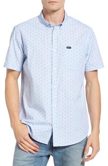 Men's Rvca Return Dobby Woven Shirt - White