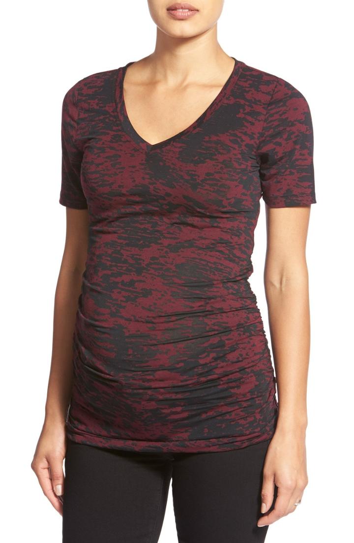 Women's Tart Maternity 'bump' Boyfriend Tee - Red