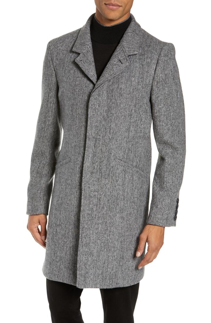 Men's Calibrate Modern Trim Fit Car Coat - Grey