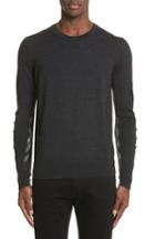 Men's Burberry Carter Merino Wool Crewneck Sweater, Size - Grey