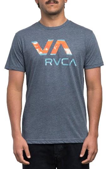 Men's Rvca Chopped Va Graphic T-shirt - Blue