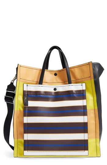 3.1 Phillip Lim Accordion Leather Tote - Yellow