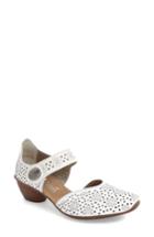 Women's Rieker Antistress 'mirjam 11' Two-piece Pump .5-9us / 40eu - White