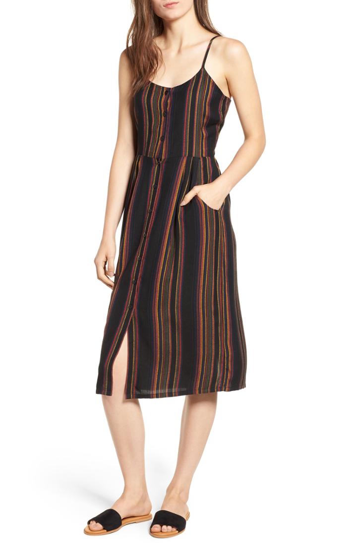 Women's Rvca Medway Stripe Midi Dress