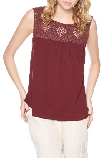 Women's Sanctuary Luba Crochet Yoke Shell