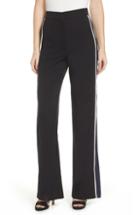 Women's Socialite Racing Stripe Trousers - Black