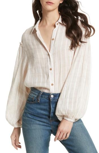 Women's Free People Headed To The Highlands Blouse - Coral