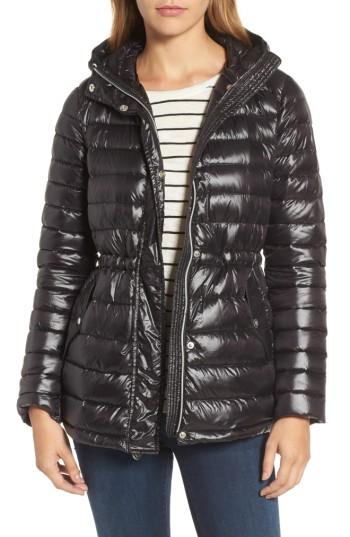Women's Vince Camuto Hooded Down Jacket - Black