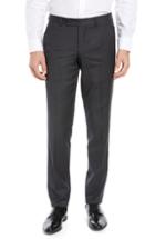 Men's Ted Baker London Jerome Flat Front Solid Wool Trousers
