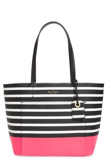 Kate Spade New York Hyde Lane Dipped Stripe - Small Riley Tote - Pink