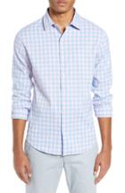 Men's Bonobos Slim Fit Check Tech Sport Shirt R - Blue