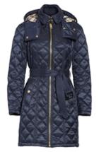 Women's Burberry Baughton Quilted Coat, Size - Blue