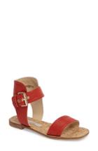 Women's Kristin Cavallari Tasteful Flat Sandal M - Red