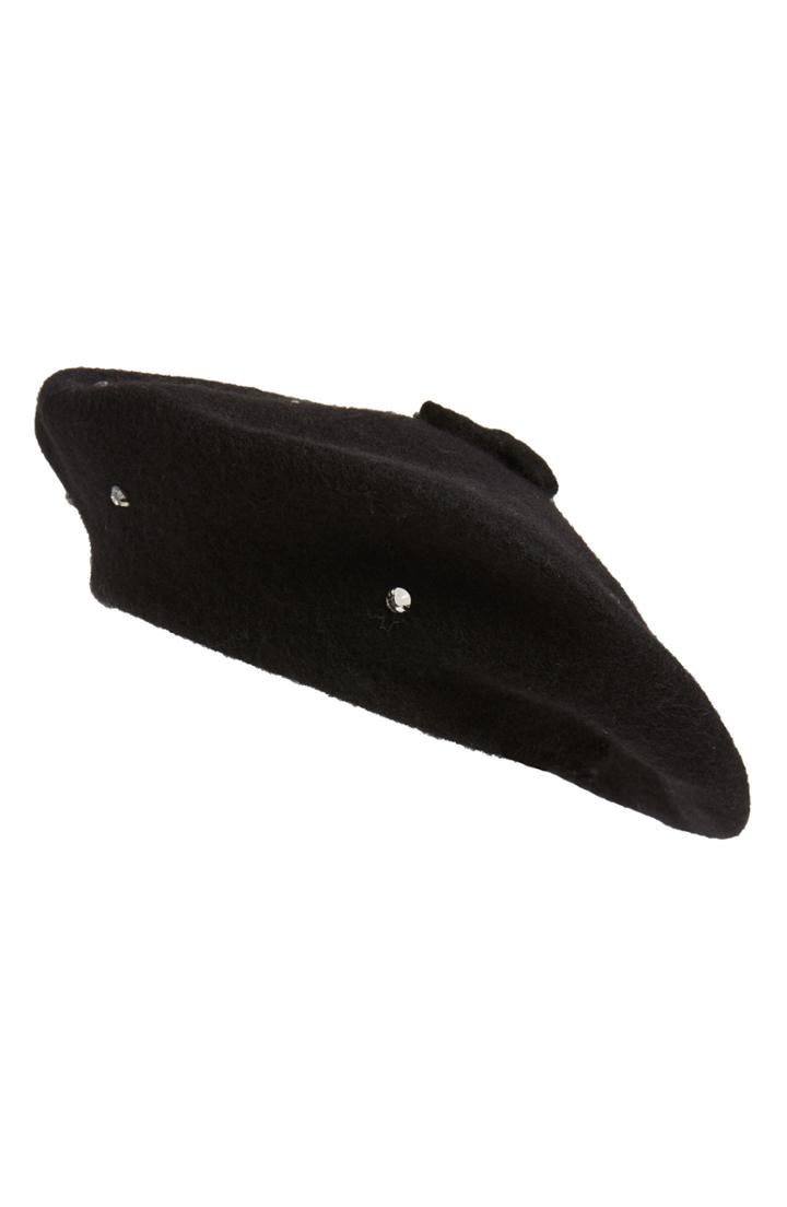 Women's Kate Spade New York Bedazzled Felt Beret -