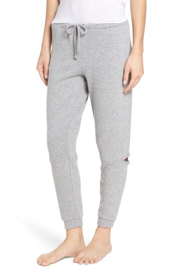 Women's Chaser Love Side Slit Knit Jogger Pants - Grey