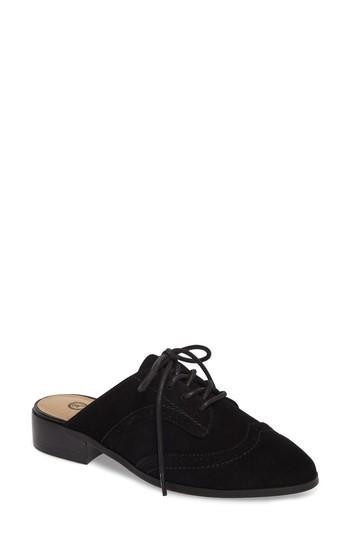 Women's Bella Vita Baxter Loafer Mule .5 W - Black