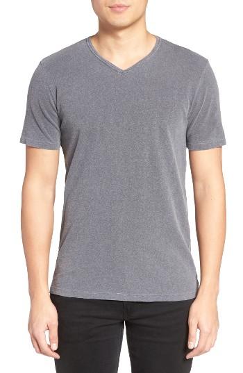 Men's Velvet By Graham & Spencer Stan Cotton & Linen T-shirt - Blue