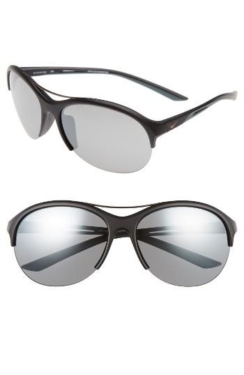 Women's Nike Flex Momentum 66mm Sunglasses - Matte Black