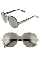 Women's Saint Laurent 56mm Sunglasses - Silver/ Grey